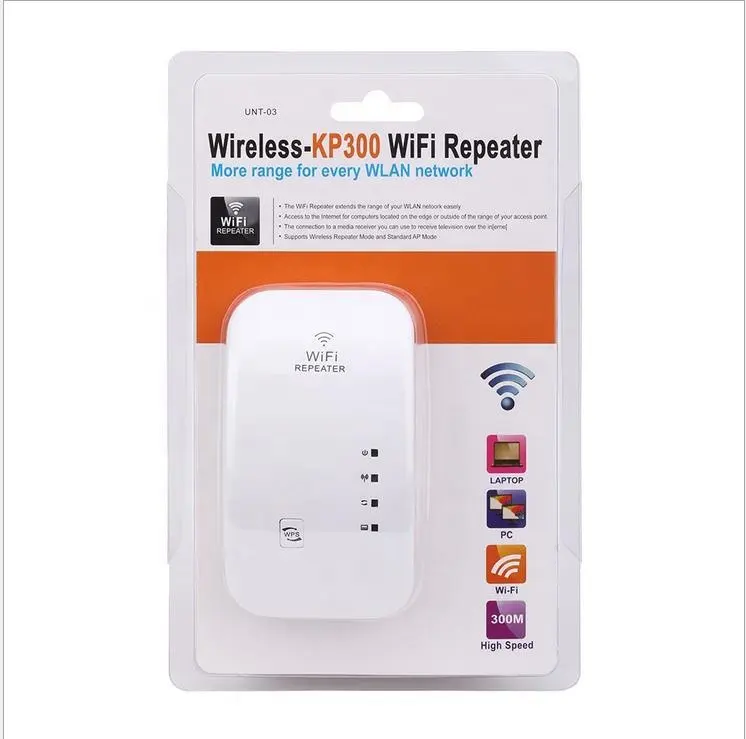 OEM ODM KP300W Mini wifi Extender Signal Amplifier 802.11N Wifi Booster 300Mbps Wifi Repeater