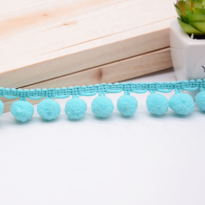 Wholesale Pompom Tassel Polyester Pom Pom Lace Trim