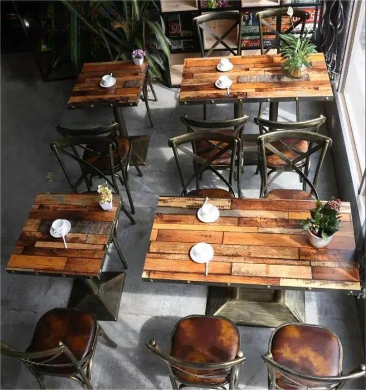 2022 Modern Wooden Set Tables And Chairs Restaurant Furniture