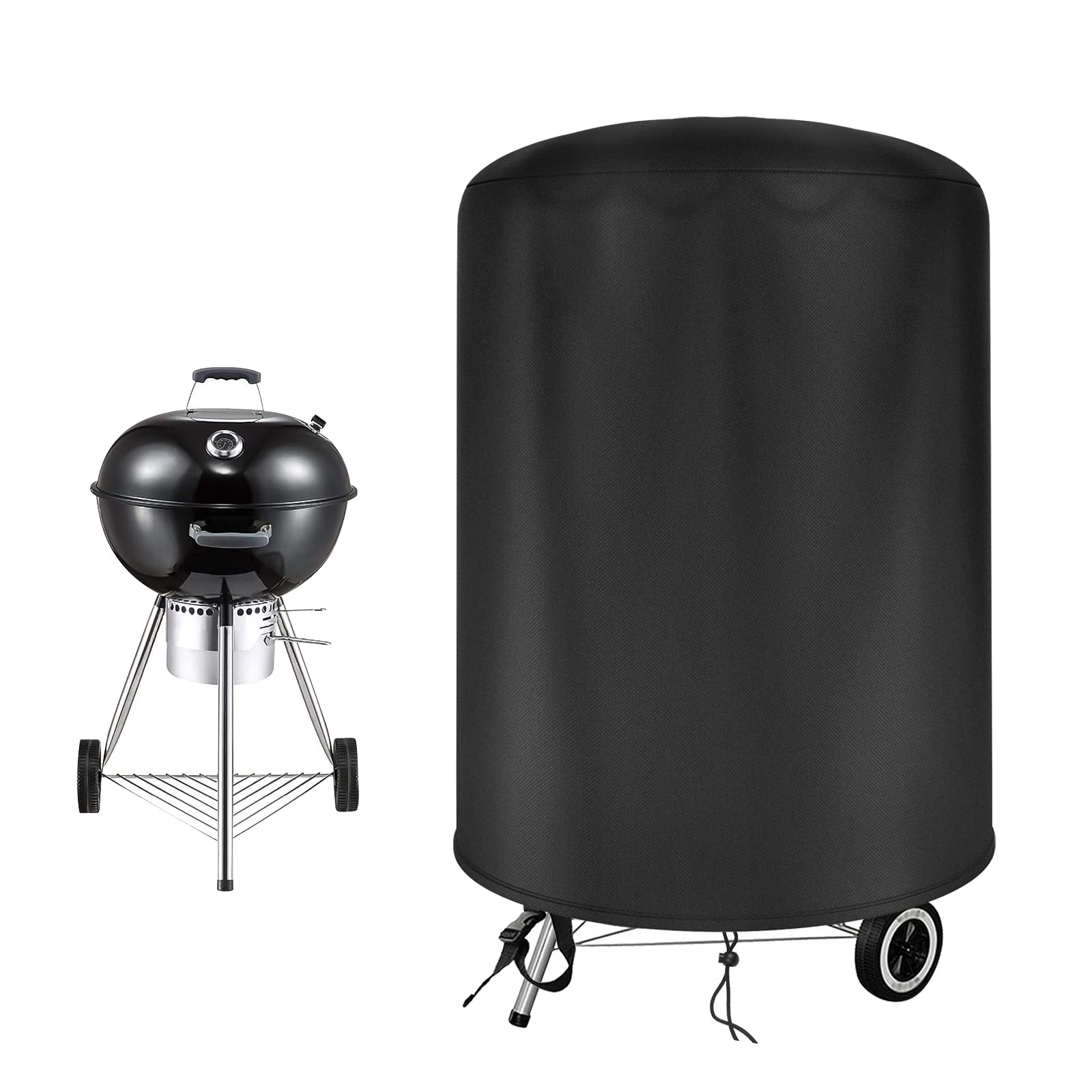 Круглая крышка для барбекю Weber 57 см, крышка для чайника для барбекю Weber 57 см 47 см, крышка для гриля 420D Оксфорд, водонепроницаемая, ветрозащитная