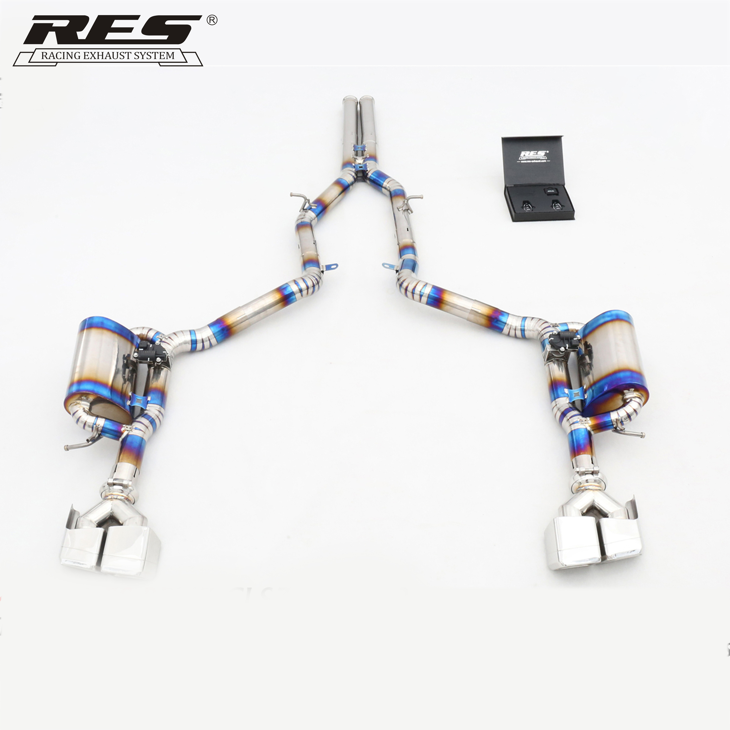 Customized Titanium Exhaust Catback Pipes For Mercedes Benz Cls W218 Exhaust Cat-back Exhaust System