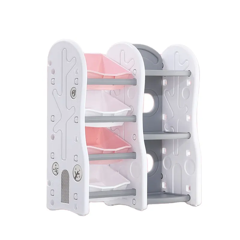 Updated Household Organizer House Children Toy Storage Cabinet Shelf