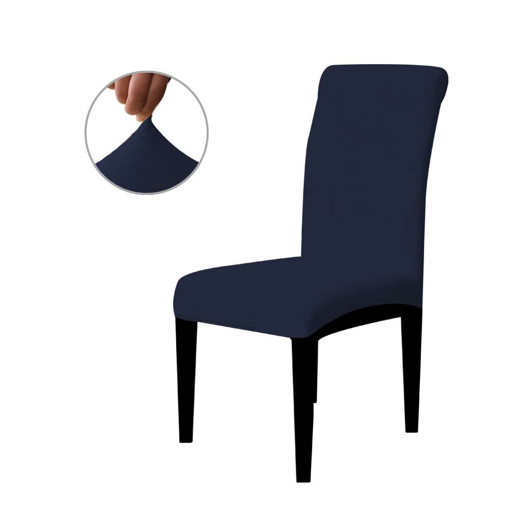 AMZ Super Hot navy blue dinning room elastic universal chair cover water proof