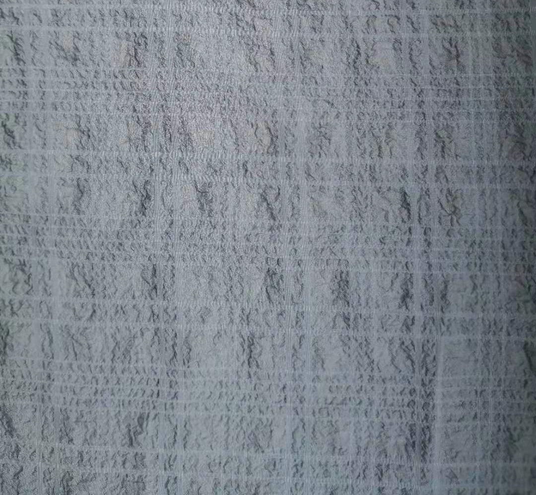 2021wholesale BUBBY crinkle 100% polyester woven fabric for garment