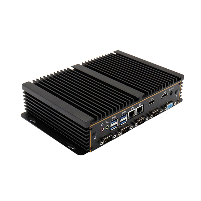 Дешевый безвентиляторный ПК i3 6006U двухканальный DDR4 встроенный компьютер промышленный ПК i5
