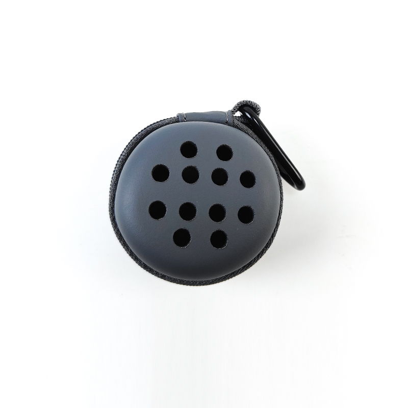 Custom Gray EVA Electric Accessories Bag Travel Portable EVA Audio Case Round Shockproof EVA Speaker Storage Case
