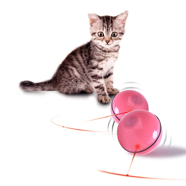 New Design 360 Degree Automatic Rolling Ball Cat Play Toys Interactive Play smart pet ball cat toy