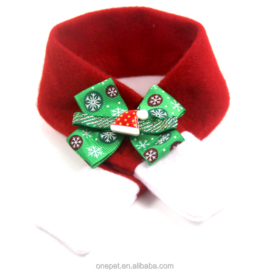 Christmas pet products custom logo dog accessories christmas dog hat