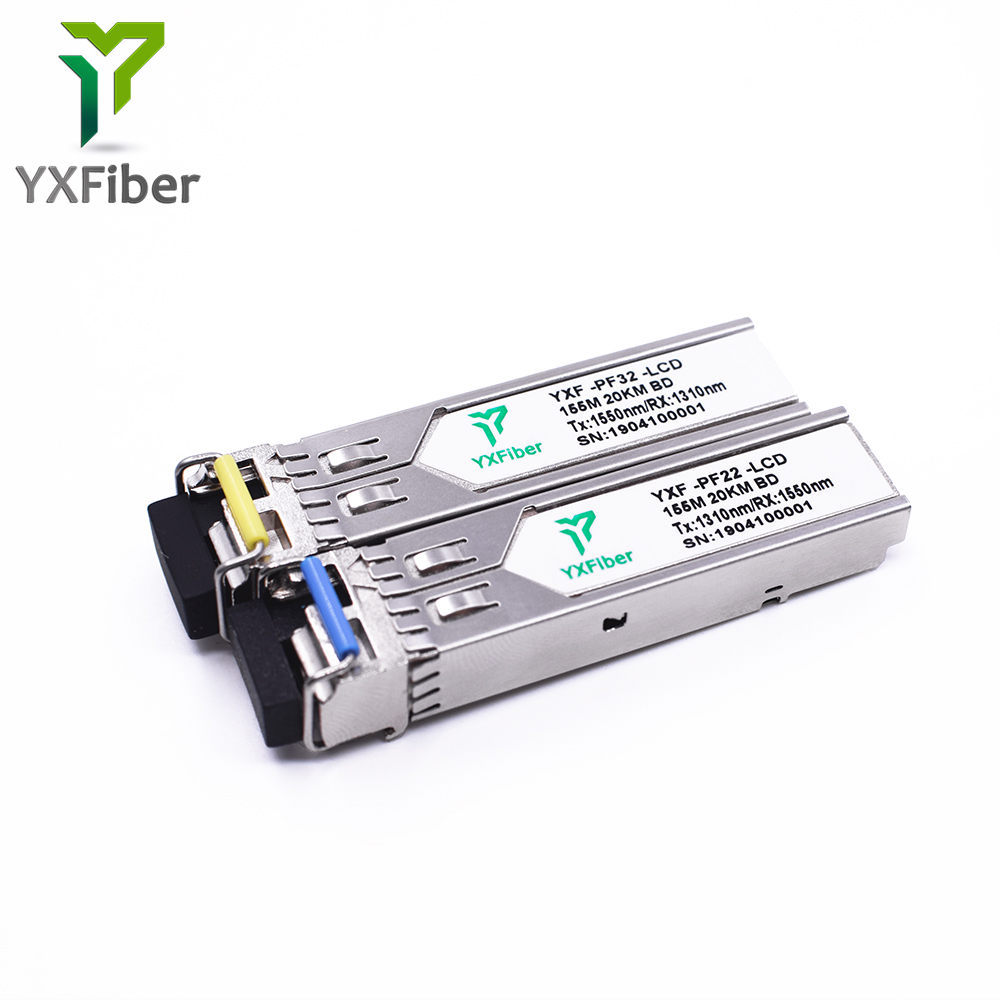 Низкая стоимость TX1550NM RX1310NM 20 км 155 м SFP BIDI волокно оптический трансивер
