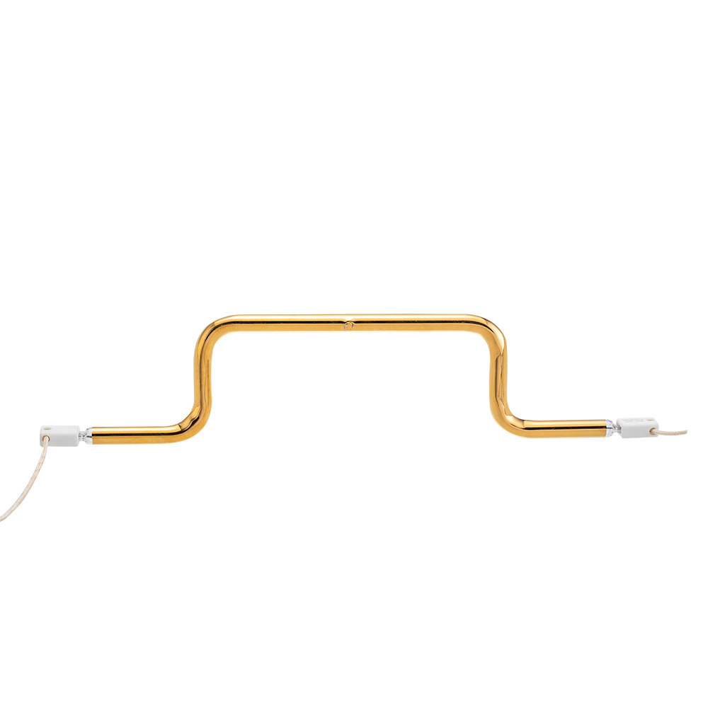 150-6000w Customized 3D shaped gold-plated quartz lamp tubes infrared heater tube