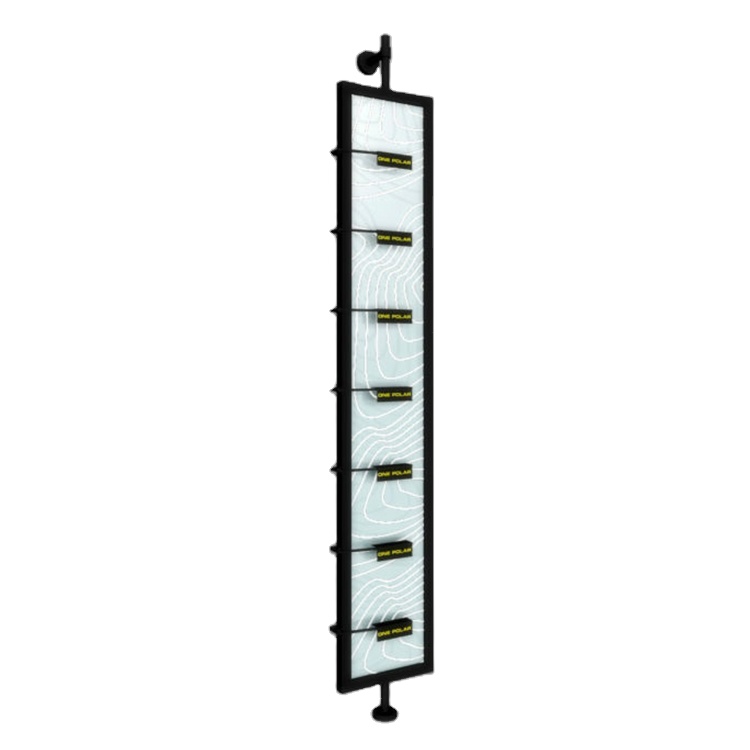 metal wall mounted magazine rack