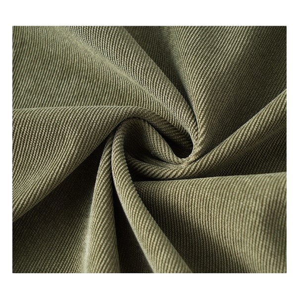 Hot Sale Polyester + Nylon 16 Wale Corduroy Of Dry Hand Feel Fabric For Jackets And Pants