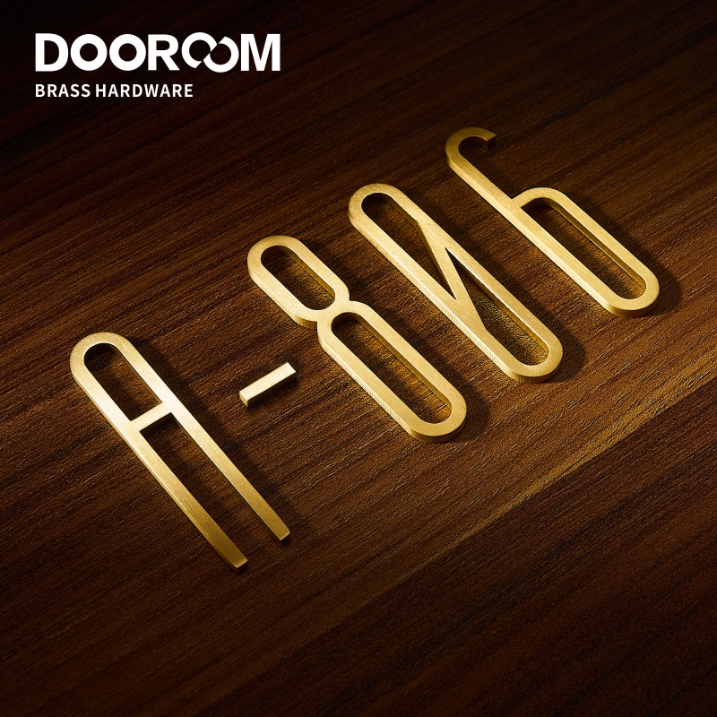 Dooroom латунь знака после запятой 0-9 букв A-Z для дверная табличка номер дома гостиничном номере номер фирменные наименования вилла украшения вывески