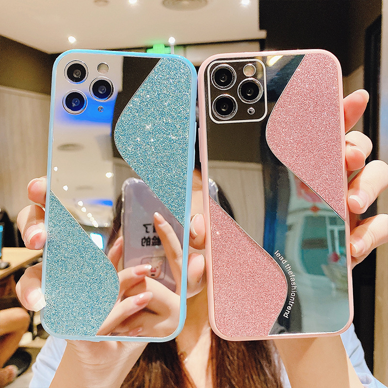 Новый зеркальный сетчатый красный подходит для iPhone11 Pro Max X / 7/8 защитный чехол 12mini Чехол для мобильного телефона