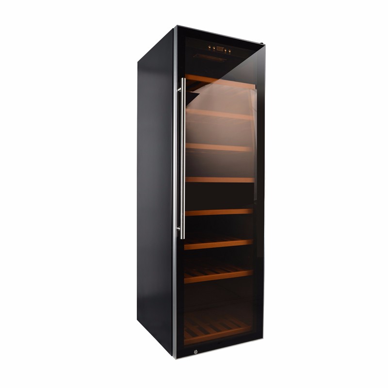 wholesale 520L single zone compressor with lock compressor wine cooler refrigerator