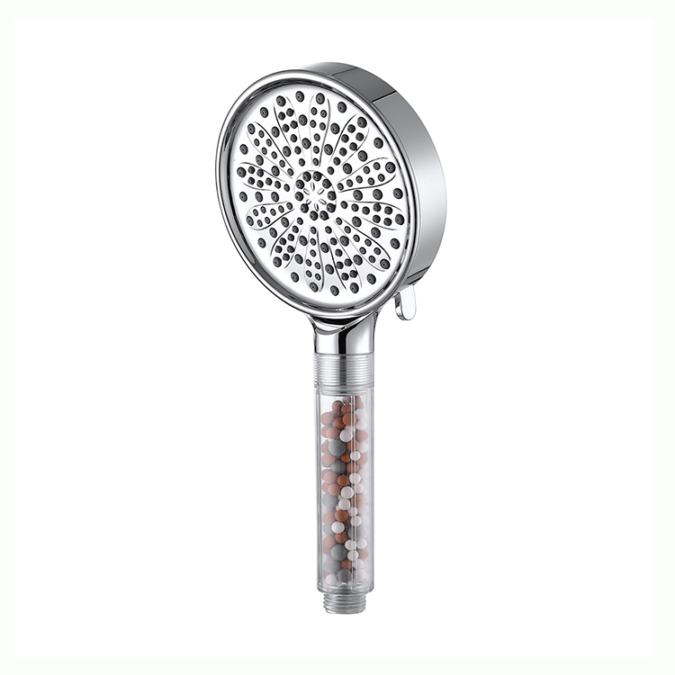 Multi-функция Shower Head, Mineral Stone Filter, Water Saving ABS, Round Plastic Bath, hand Held, Hand Shower, 2022