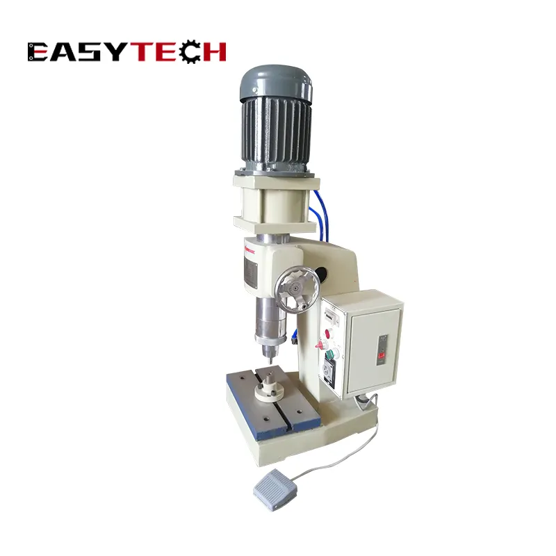 Hydraulic spin riveting automatic pneumatic riveting machine for door hinge making and shaft metal parts