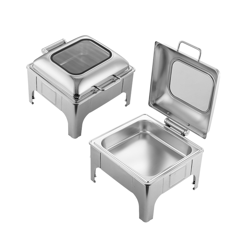 Wholesale Catering Restaurant Luxury Stainless Steel Chafing Dishes Food Warmer Set Buffet Dishes