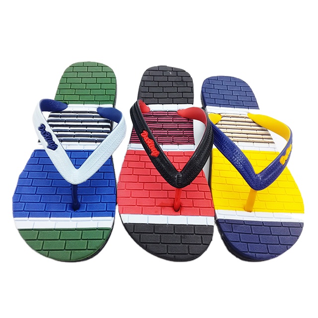 2021 new design summer beach pcu men slippers flip flops in stock shoes