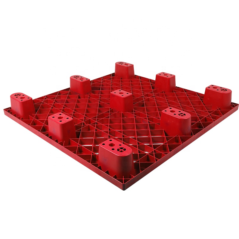 1200*1000 Red rockable pallet custom plastic pallet large stackable reversible plastic pallet