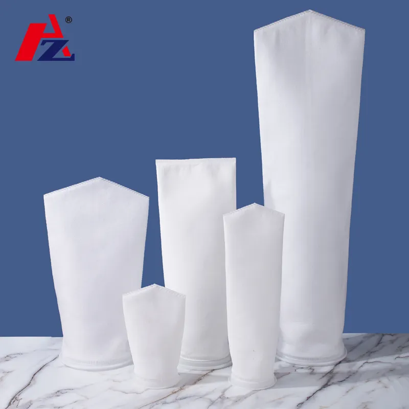 Hot Selling Industry Plastic ring welded liquid filter bag Polyester PP/PE/ nylon Mesh 0.1 5  25 100  Micron Liquid Bag Filters