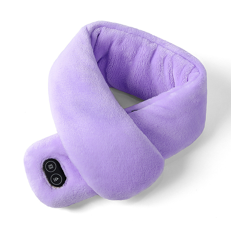 2021 NEW USB Heating Scarves Rechargeable Heated Scarf Winter Plush Collar Waterproof Thicken Warm Scarf Heated