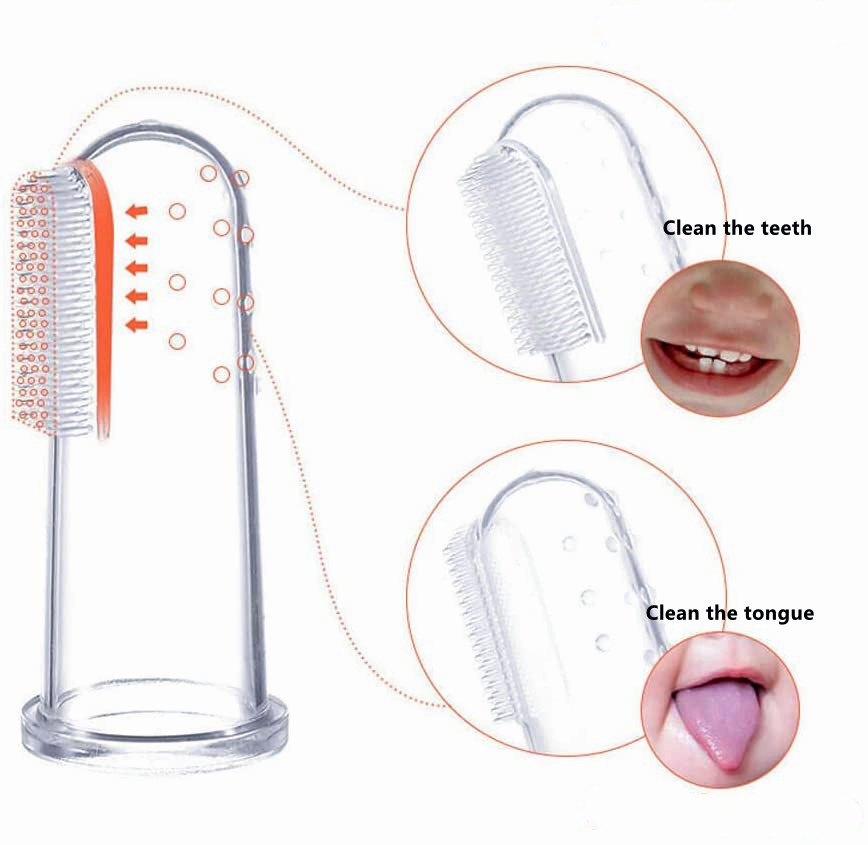 Food Grade Baby Silicone Soft Finger Toothbrush Children's for Clean Milk Teeth