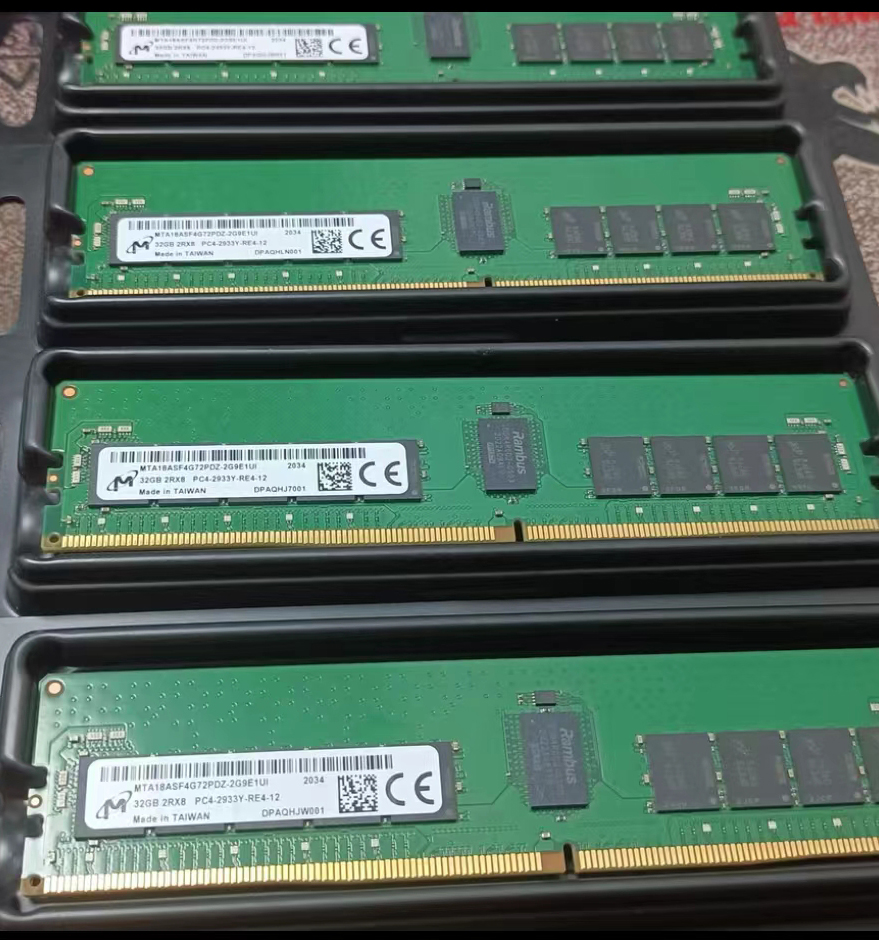 Оригинальный микрон 32 Гб 2RX4 PC4-2933Y ECC REG MTA36ASF4G72PZ-2G9E2UG MTA36ASF4G72PZ-2G9E2TG оперативная память для сервера