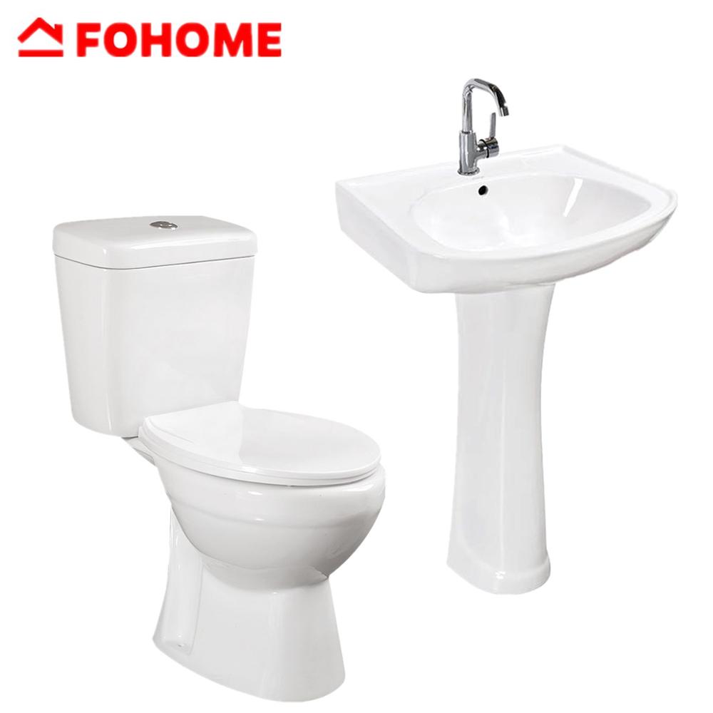 Эко wahdown из двух частей Туалет и пьедестал lavabo wc complet