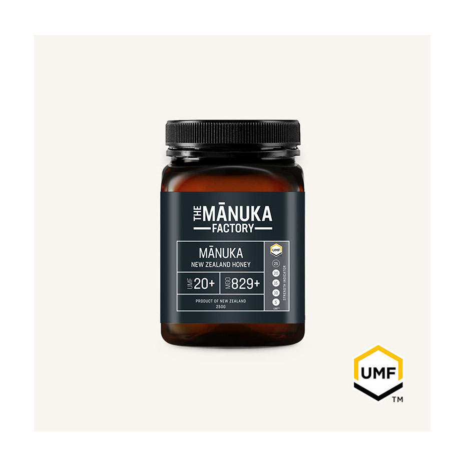 Фабрика Manuka, MGO 829 [UMF 20 +] банка 250 г, Новая Зеландия, здоровье и оздоровление, бренд Manuka Honey мпай, стандарт экспорта