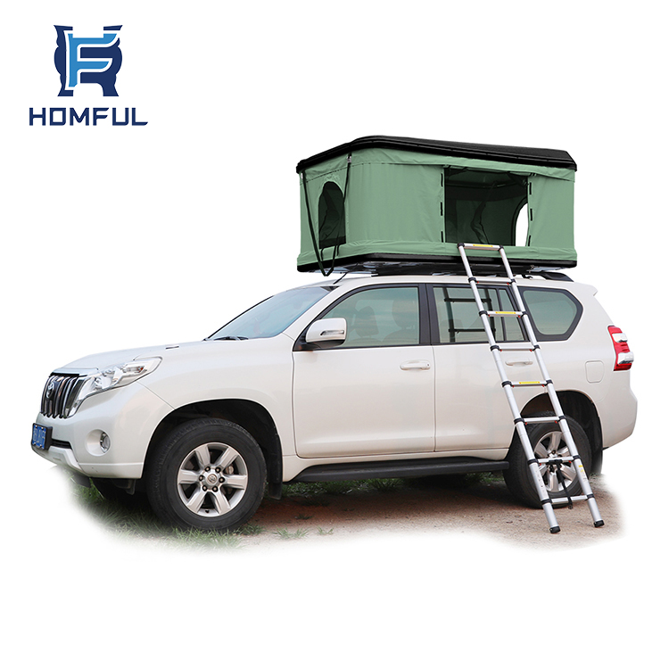 HOMFUL Custom Hard Shell автомобильная палатка на крышу, уличная складная палатка для кемпинга, грузовик на крыше для внедорожника