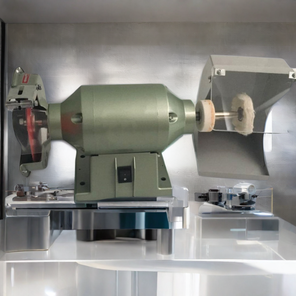 Dental Lab Equipment Polishing, Grinding Cutting Three in One Machine Lathe