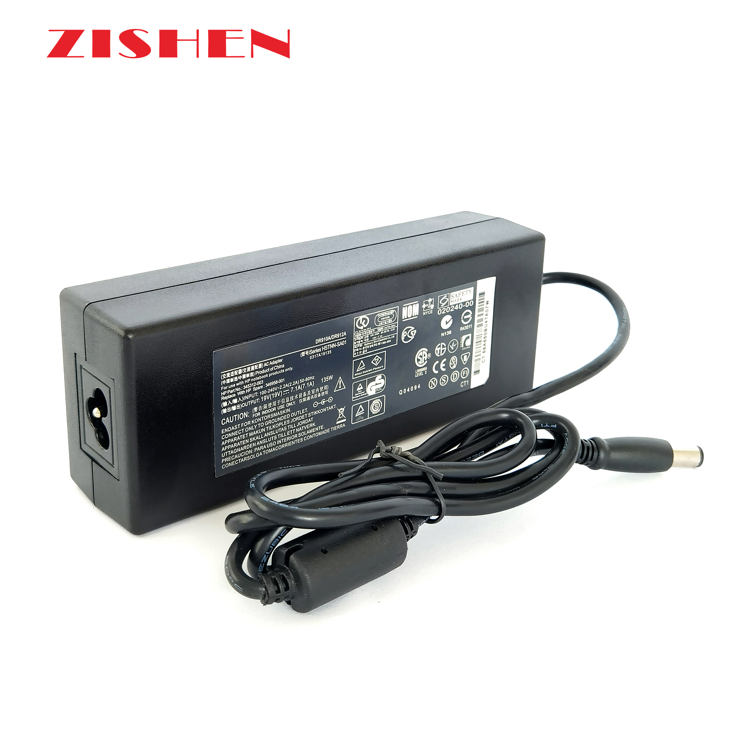 Универсальный адаптер питания 135W 19V 7.1A ноутбук зарядное устройство 7,4*5,0 мм