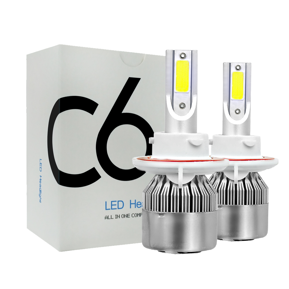 Автомобильные светодиодные лампы для фар H7 led H11 H4 Hi / Lo H1 H3 H8 HB1 HB4 H13 H16 9005 C6 Автомобильные светодиодные лампы для фар