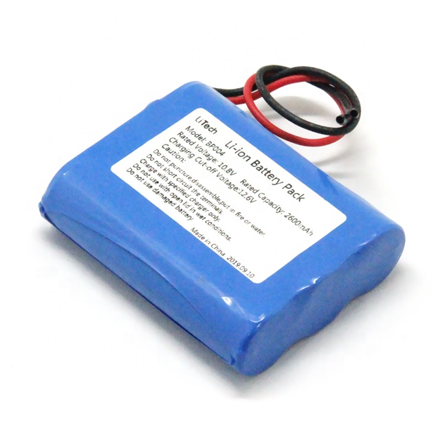 LiTech мощность 3S1P 12V 2.6ah 3.0Ah 3.5Ah с 18650 литий-ионная аккумуляторная батарея 12v аккумуляторная батарея для зарядки Ноута и сотового телефона электрического инструмента секс-игрушка