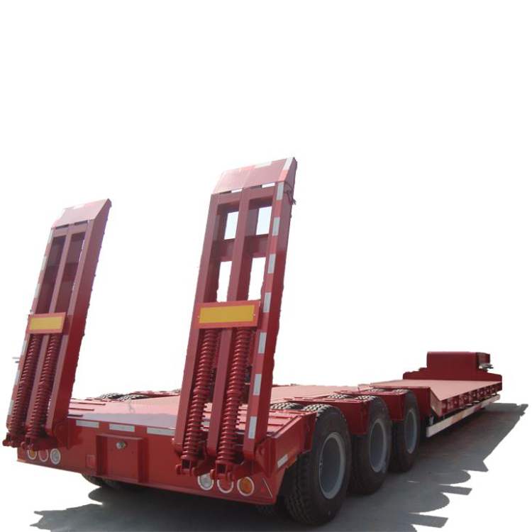 Hot sale good quality 70 ton low bed Flatbed Semi Trailer Low Bed Truck Trailer Trucks And Trailers
