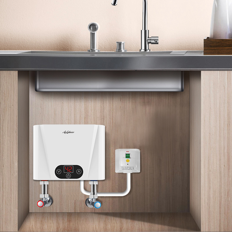 Весь дом 220 В Tankless Электрический водонагреватель для ванной комнаты с горячей водой мгновенное котел