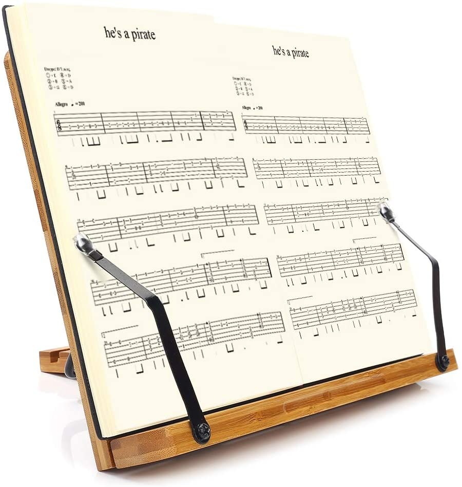 Custom table folding foldable cook reading adjustable wooden bamboo book holder stand / holder