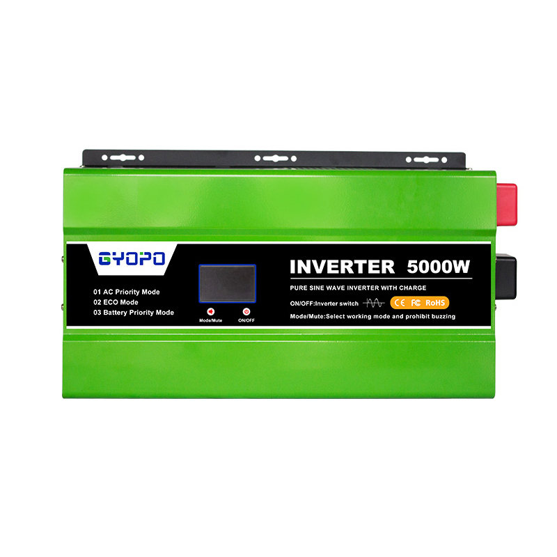 GYOPO Pure Sine Wave 5000W Low Frequency Inverter 48v 220v Solar Off Grid Power Inverters in Build Charge