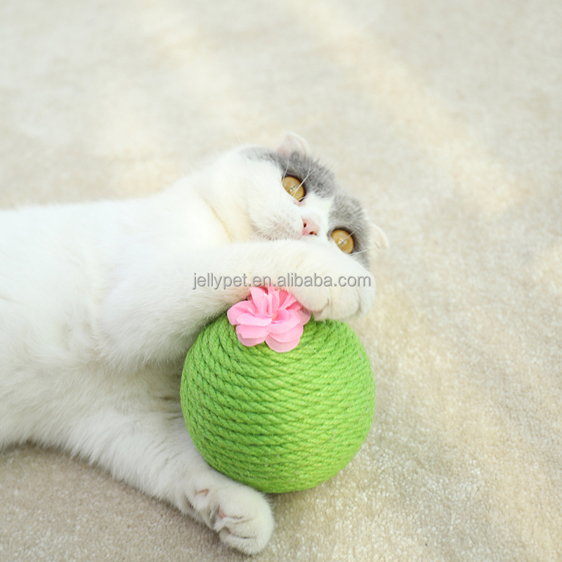 Cat Pet Toys Supplies Mint Simulation Cactus Scratch-Resistant Catnip Cats Sisal Ball