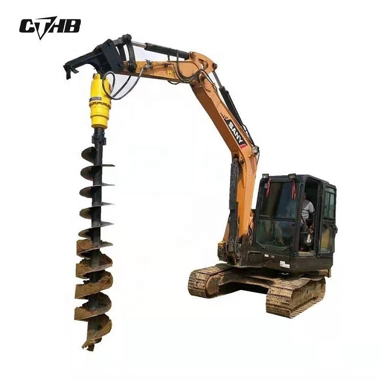 kobelco excavator grain auger trailer drilling rig auger bucket concrete auger