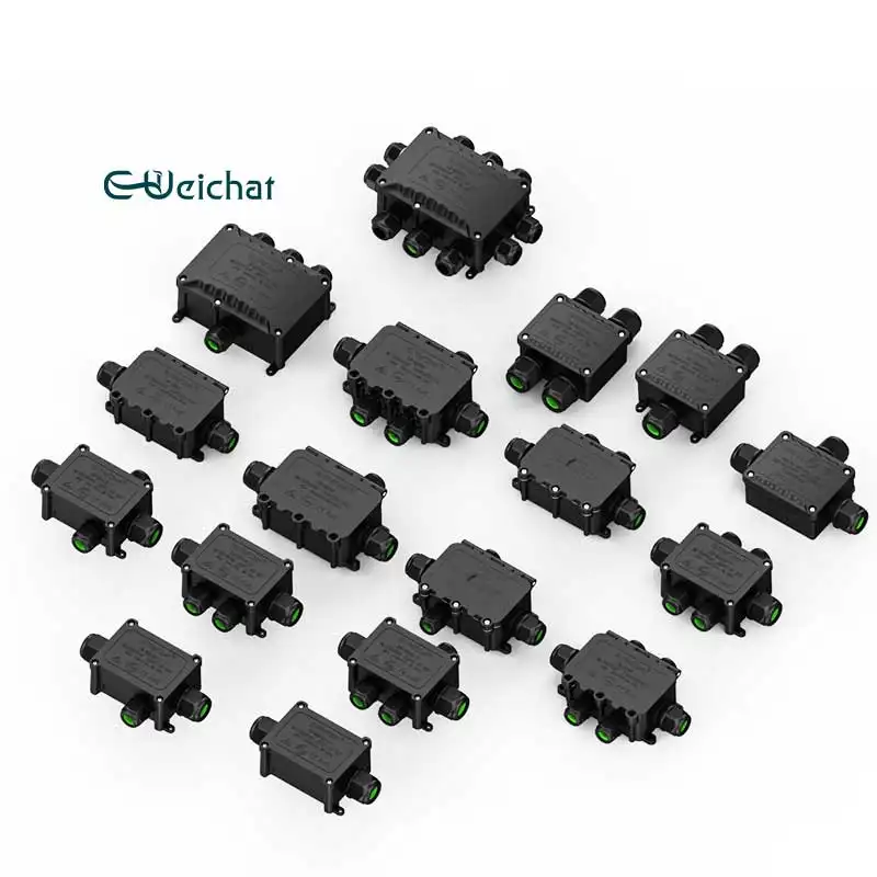 E-Weichat Electrical Plastic Enclosure Cable Terminals Block Ip68 Waterproof Junction Box Outdoor