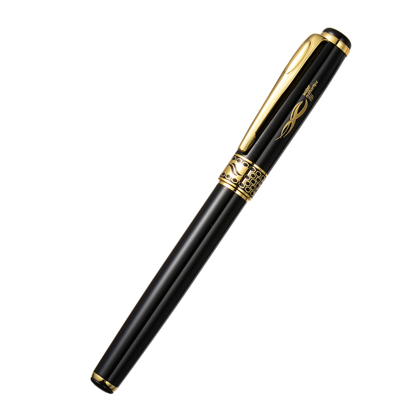 Wholesale stationery custom logo metal signature pen , Luxury gel pen office supplies business gifts