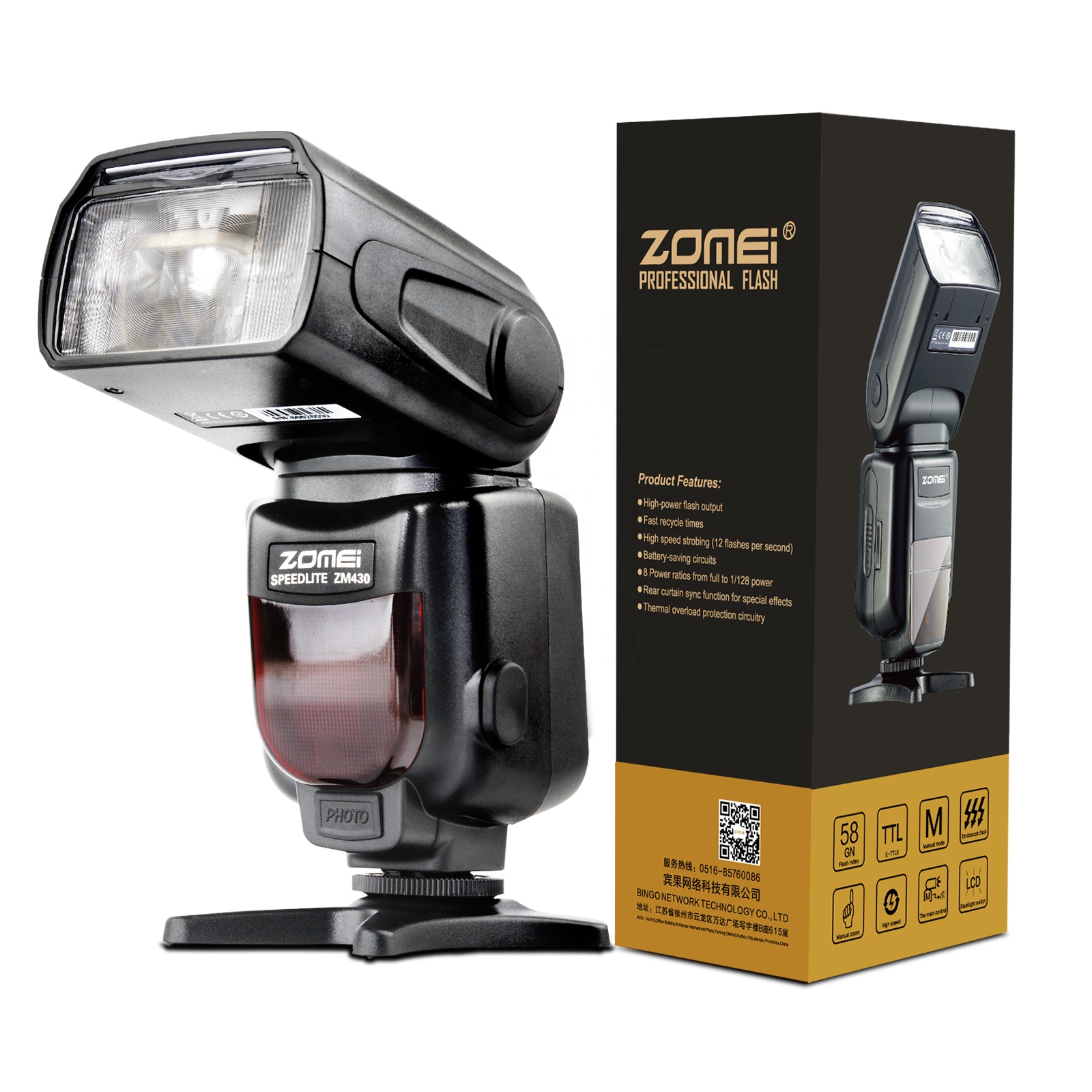 Zomei 430 Вспышка Speedlite скорость света ручной вспышки света для зеркальной камеры