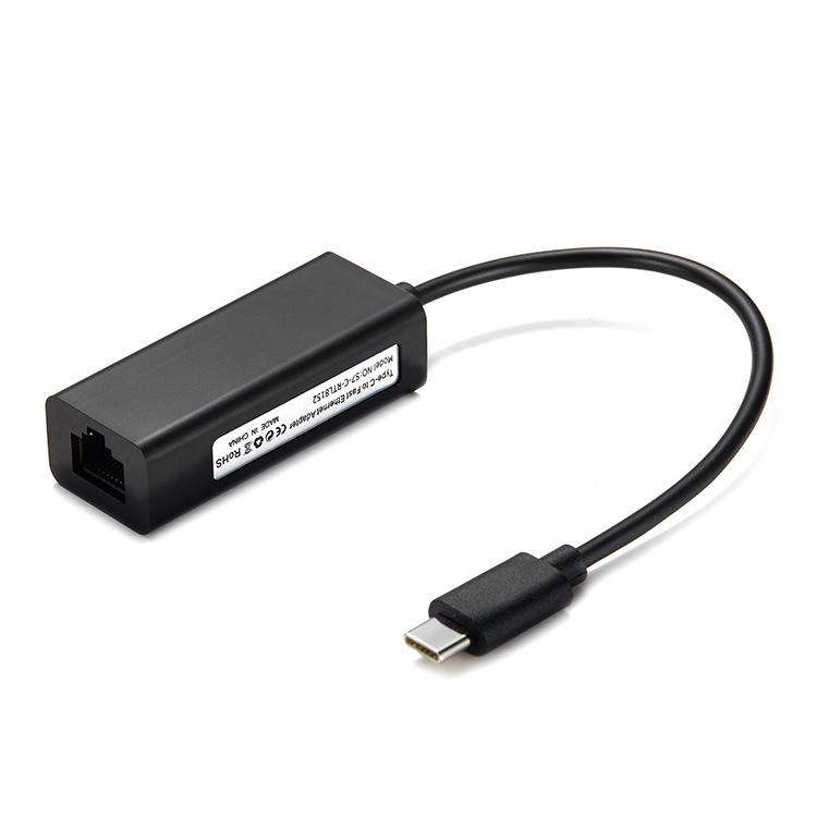 Сетевой адаптер RJ45 из АБС-пластика с разъемами типа C и 100M, Lan-карта
