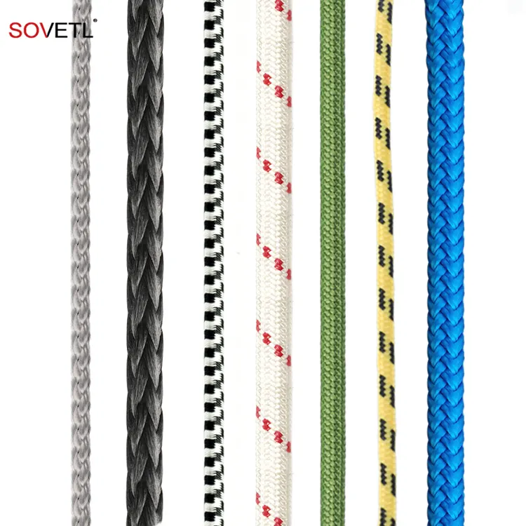 Double Braided 12 strands braided uhmwpe amsteel rope
