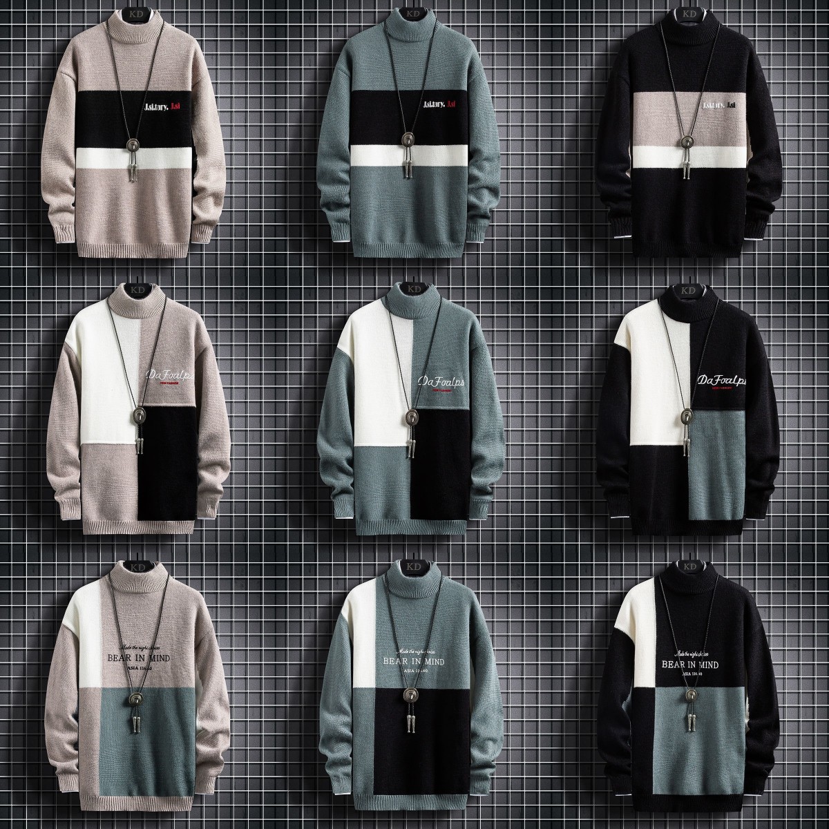 New men's fashion sweater clothing Men's pullover sportswear long sleeve men's sweater with round neck pullover