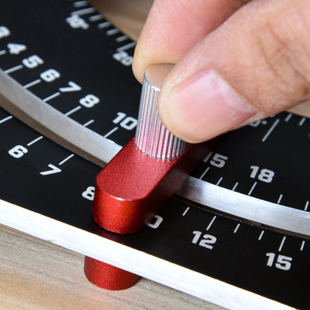 7 Inch Aluminum Alloy Protractor Measuring Silding Pole Ruler Speed Square