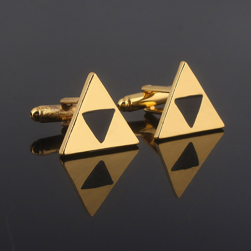 Прямая продажа с завода треугольные запонки из сплава Legend Of Zelda