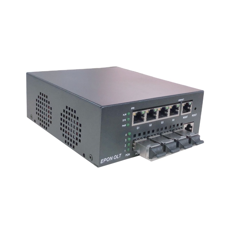 Ftth olt mini epon 4pon olt работает с fttx onu оптоволоконным оборудованием